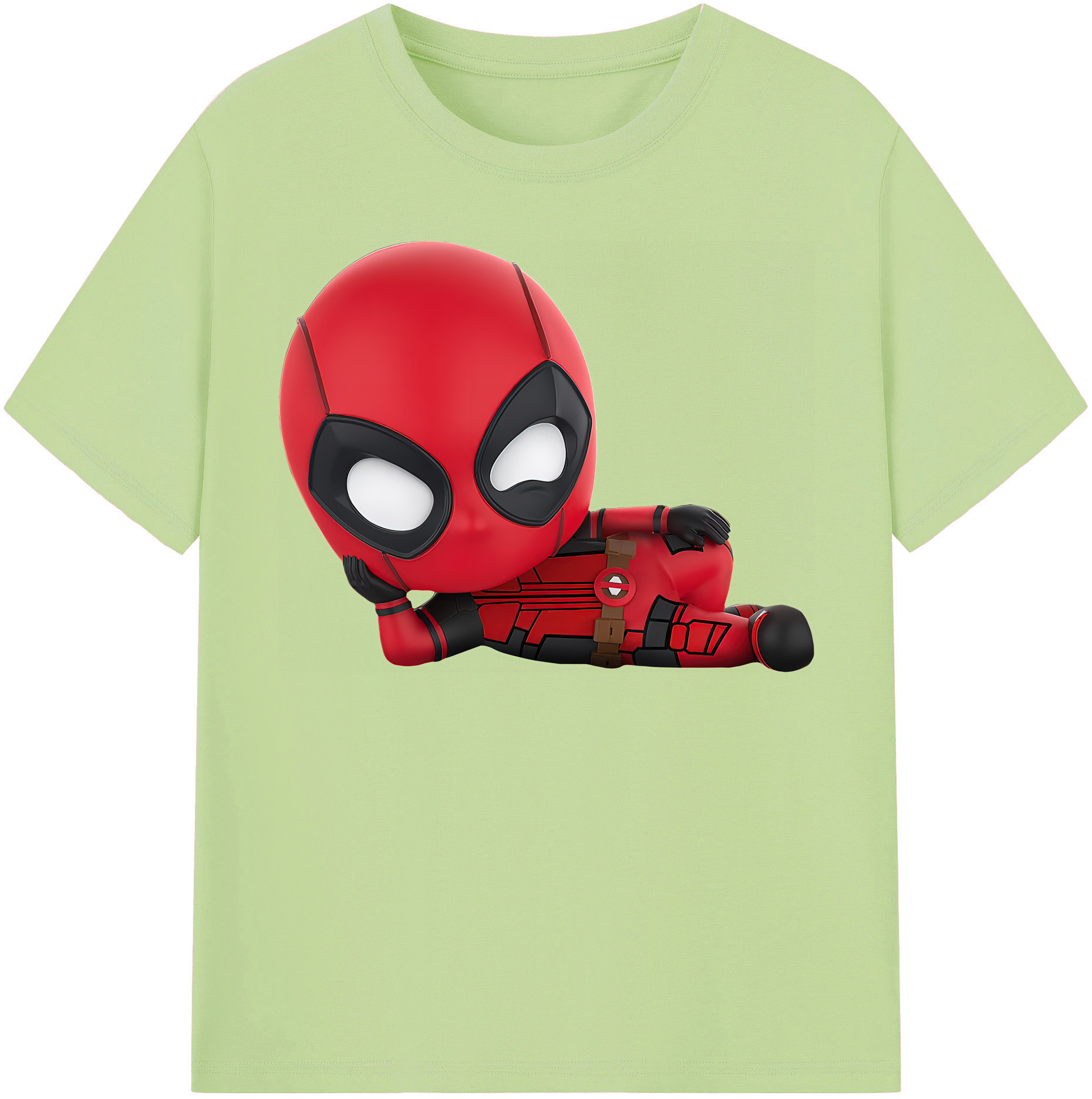 （画像用） Deadpool デッドプール 綿100％半袖Tシャツ（フロントプリント）
